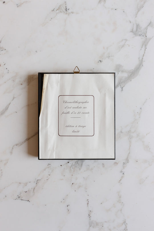 limited edition renoir chromolithograph in 23k gold
