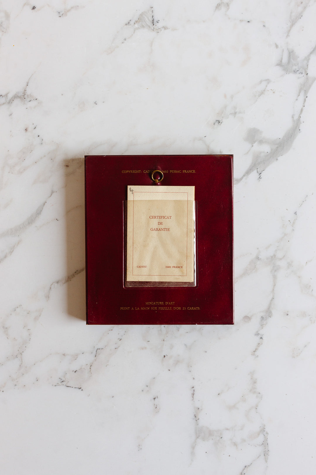 vintage french 23k gold art miniature
