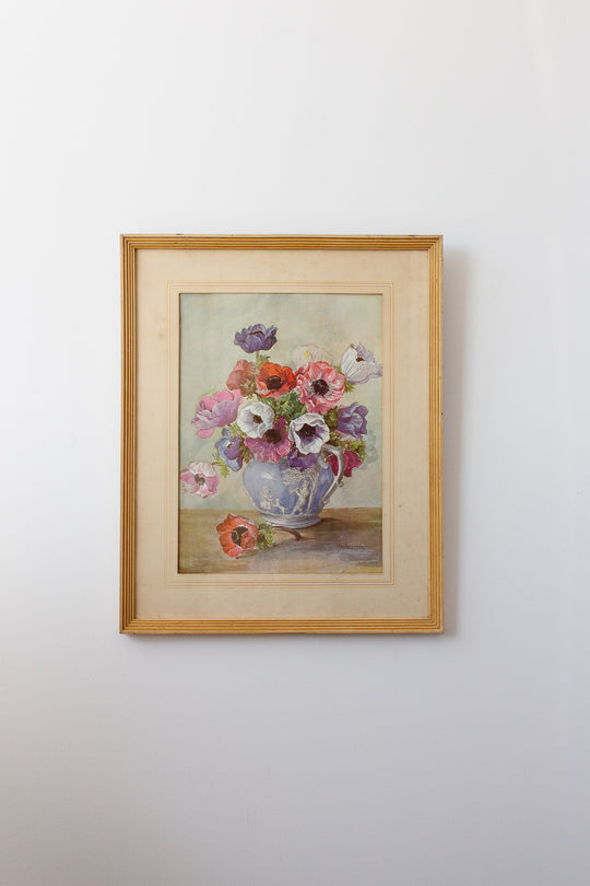 vase of anemones