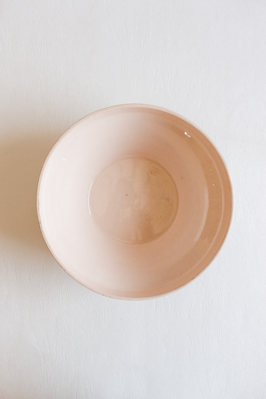 1930s french "ceranord" st. amand pink serving bowl