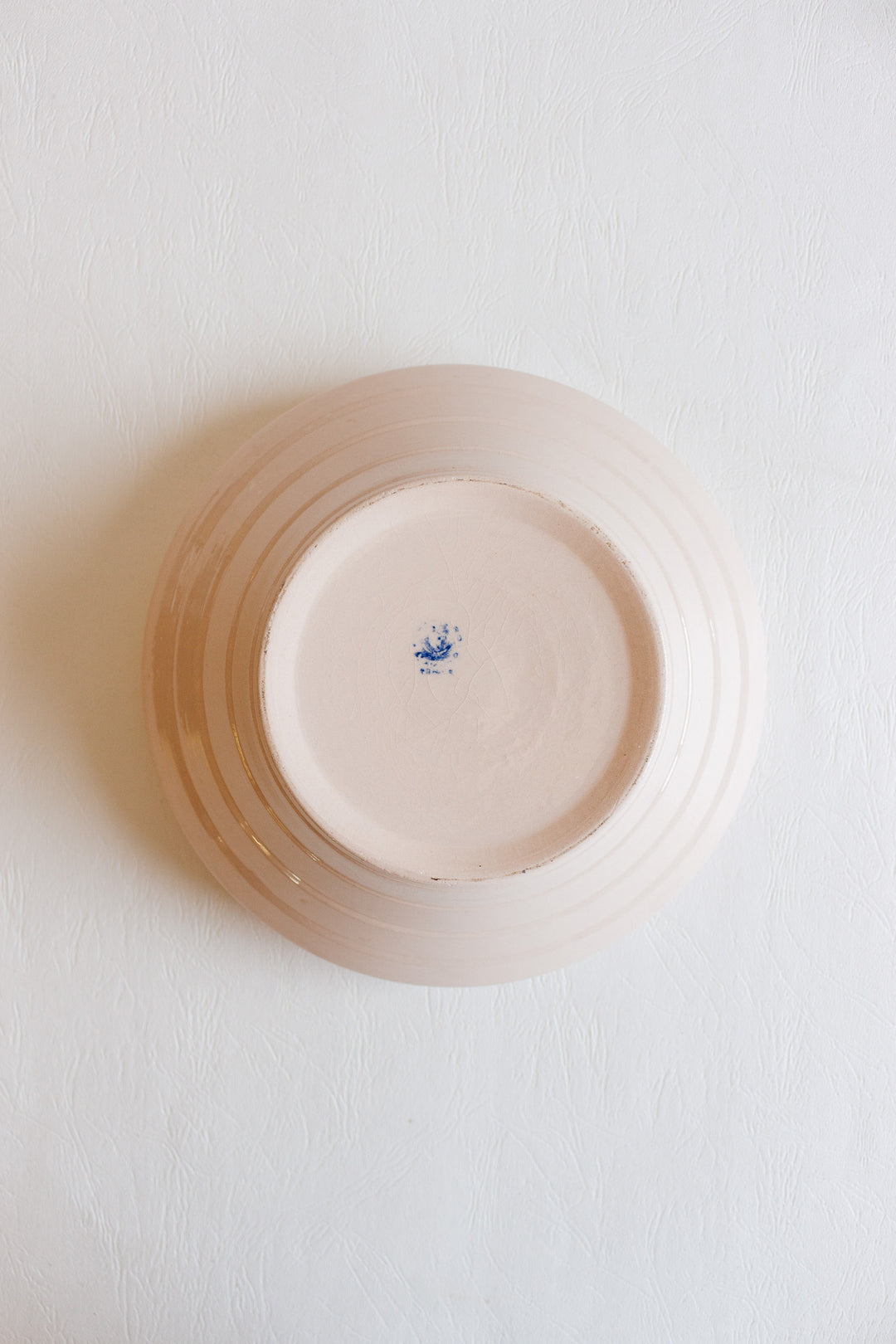 1930s french "ceranord" st. amand pink serving bowl