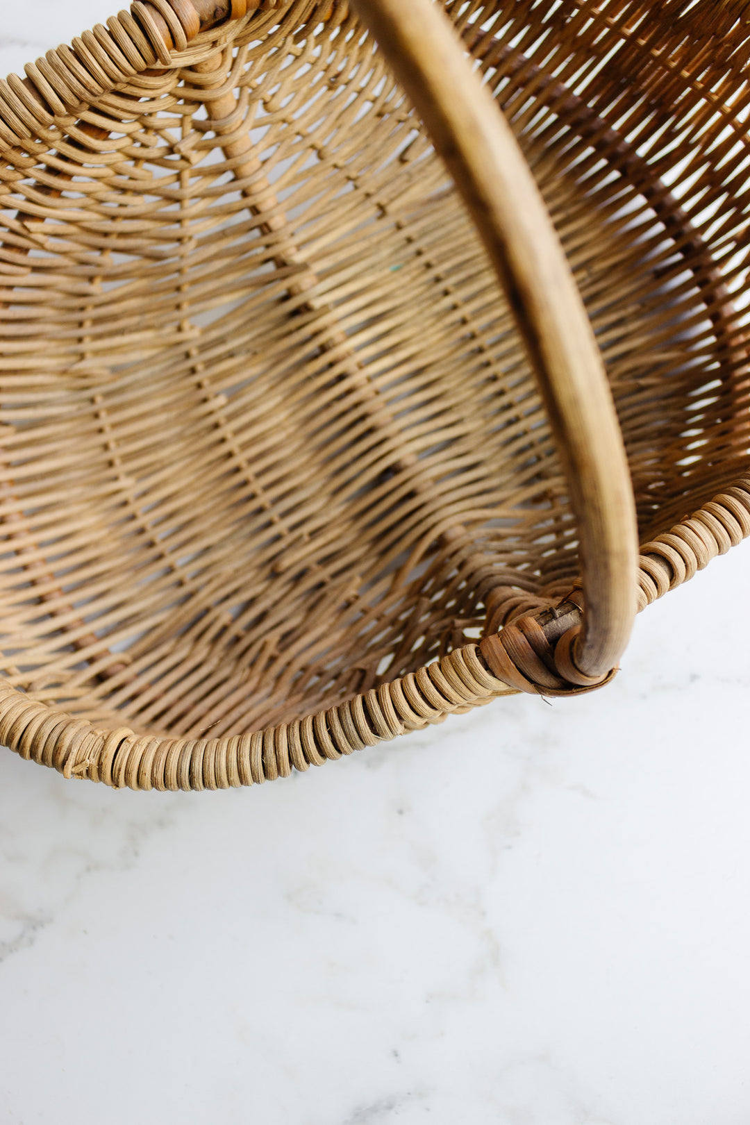 antique french woven basket