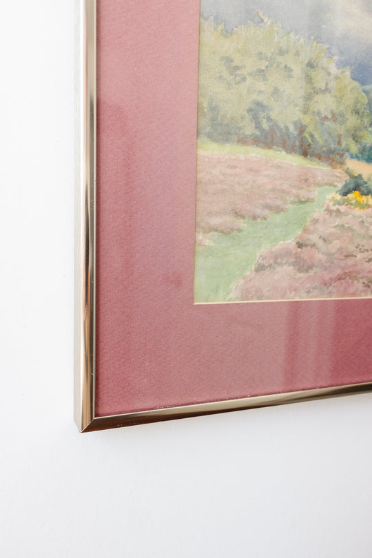 overlooking the fields