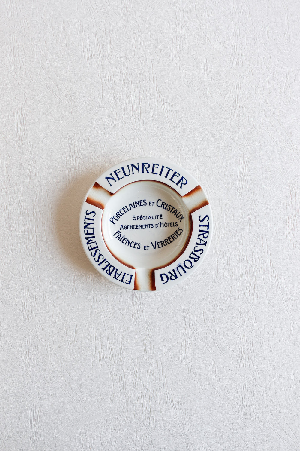 vintage french "établissements neunreiter stratsbourg: advertising ashtray