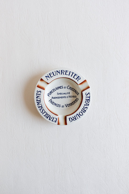 vintage french "établissements neunreiter stratsbourg: advertising ashtray