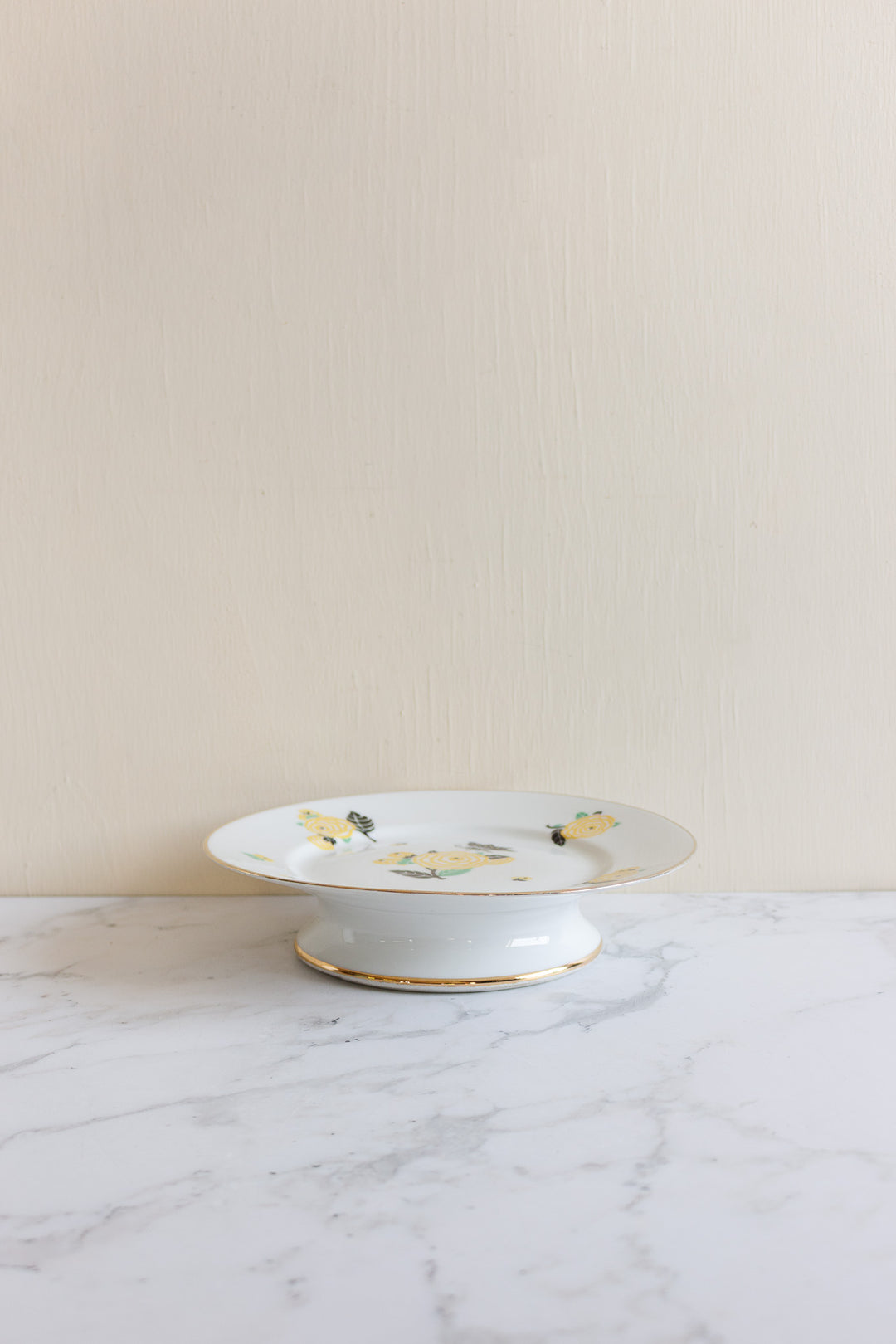 rare art deco 1930s p.p. limoges cake plate