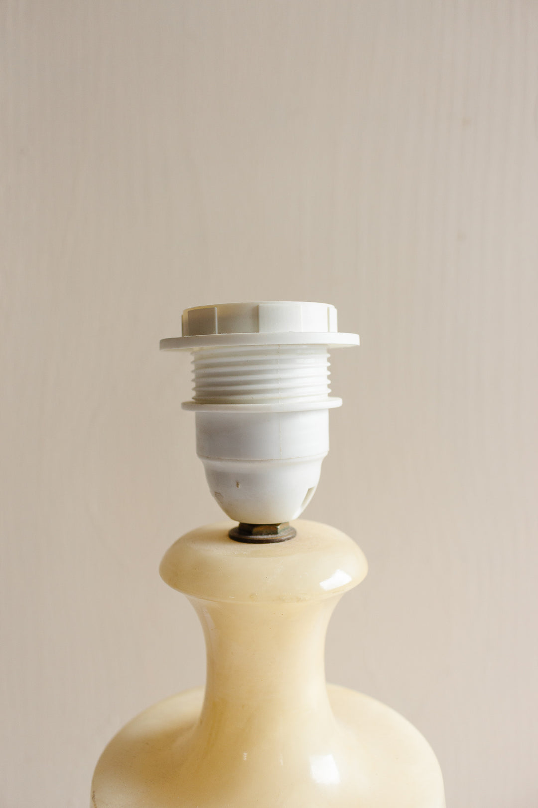 vintage french carved alabaster lamp