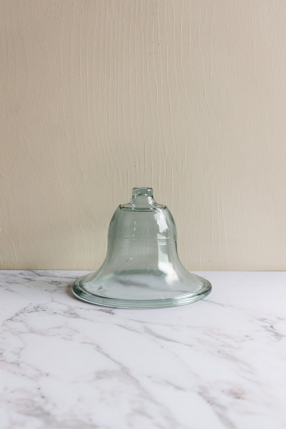 antique french hand blown glass cloche