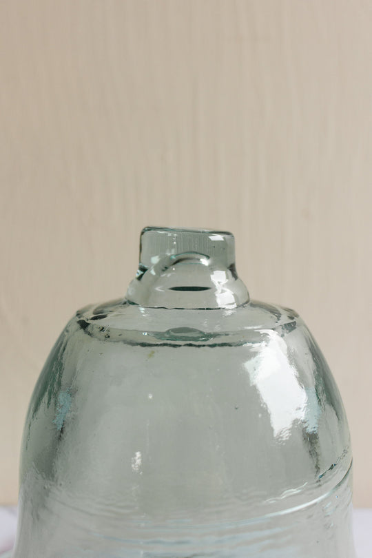 antique french hand blown glass cloche