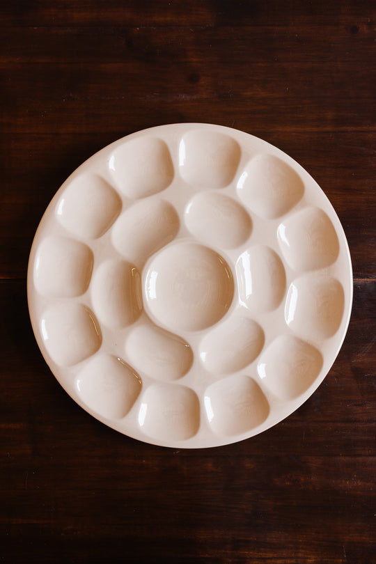 1920s digoin sarreguemines large pink oyster platter