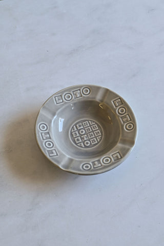 vintage french "loto" ashtray by Gien