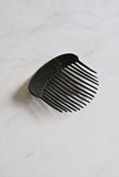 turn of the century french horn hair comb, black