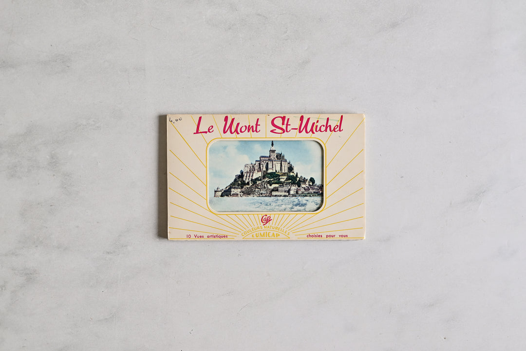 vintage french souvenir postcards books