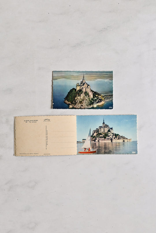 vintage french souvenir postcards books