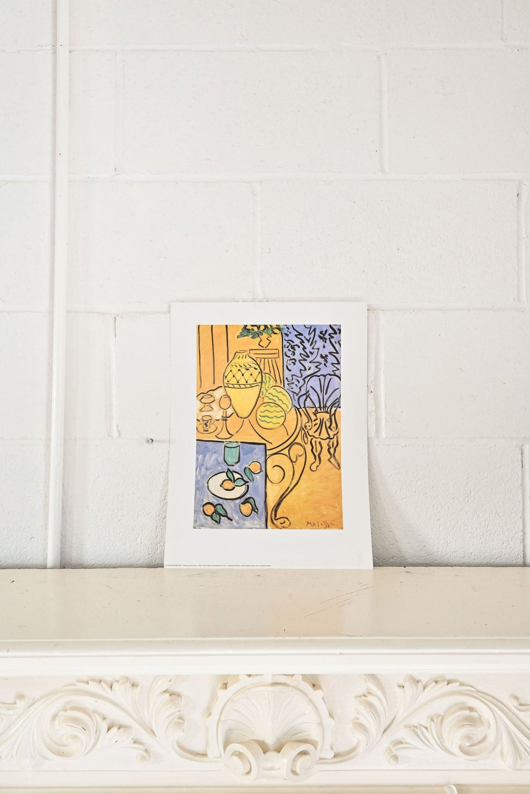 "intérieur jaune et bleu" matisse print - Joliette