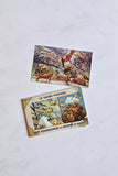 vintage french souvenir postcards books
