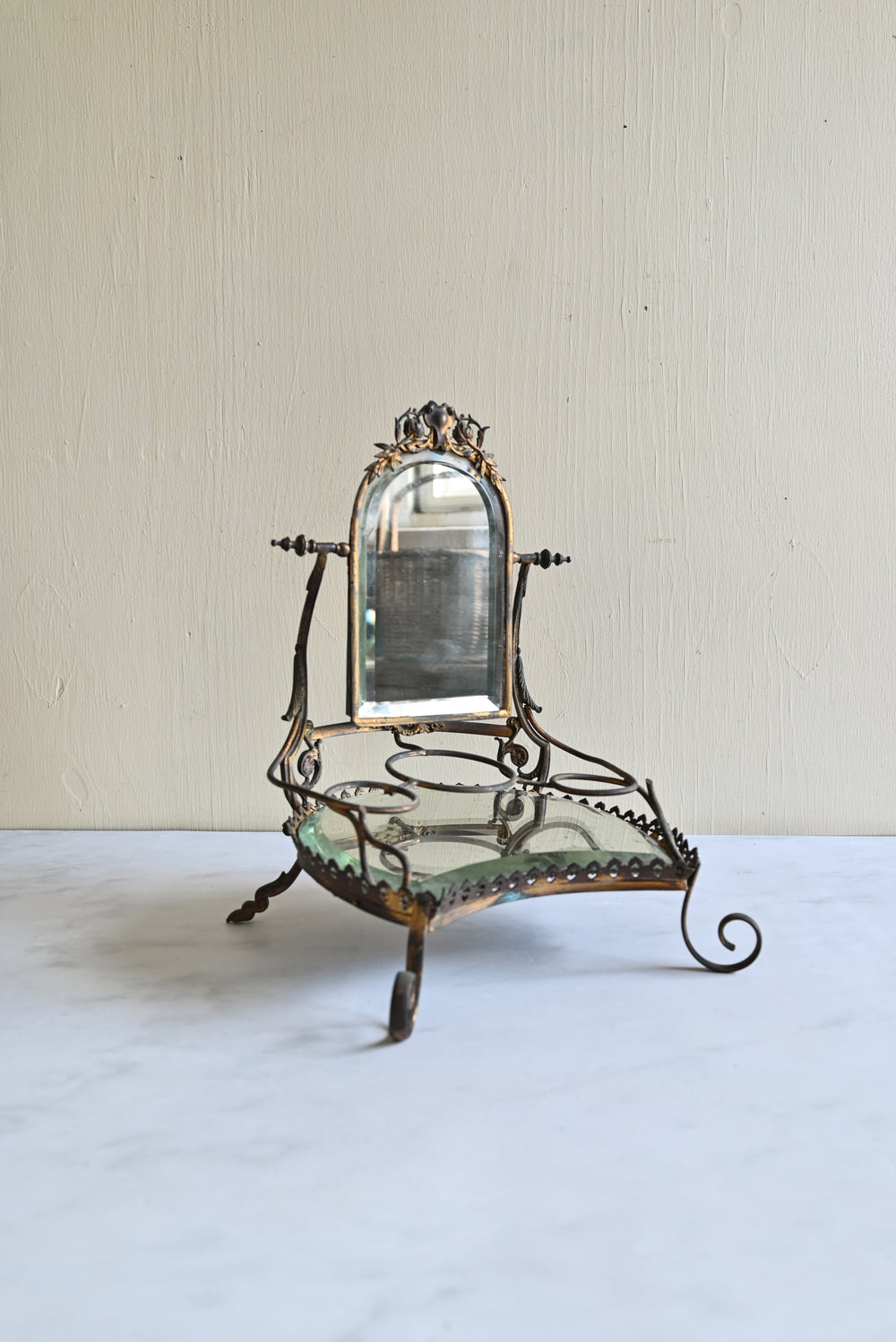 rare Napoleon III french ormolou vanity mirror