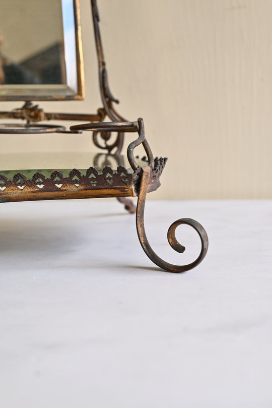 rare Napoleon III french ormolou vanity mirror