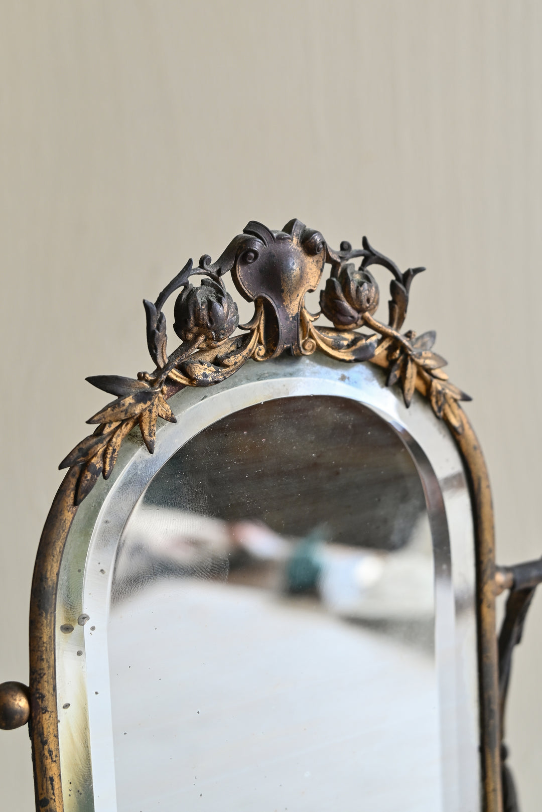rare Napoleon III french ormolou vanity mirror
