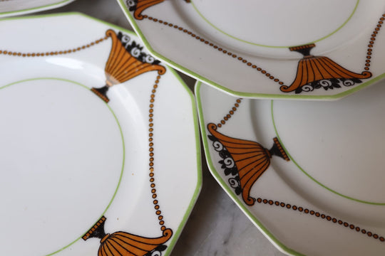 art deco french limoges salad plates