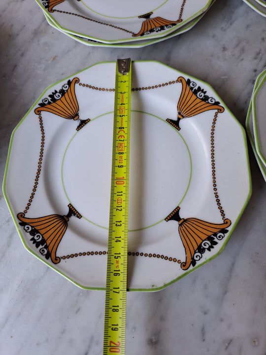 art deco french limoges salad plates