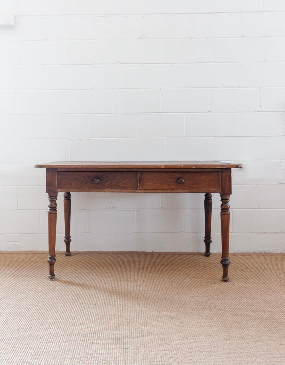 antique oak harvest farm table