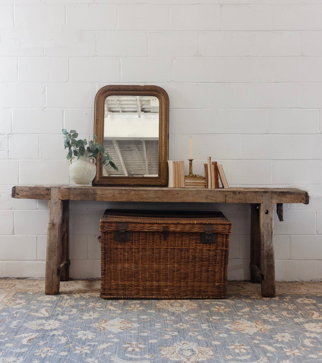 19th century French oak carpenters table