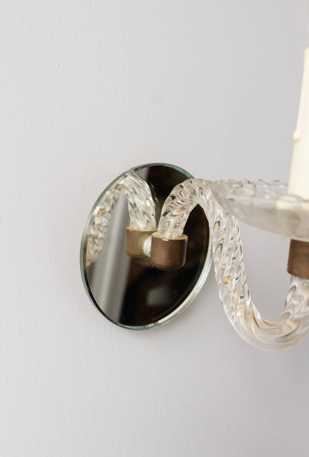 pair of 1940s Italian Murano Venetian sconces