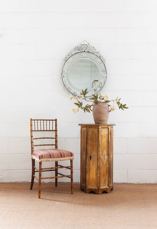 rare vintage italian florentine column cabinet