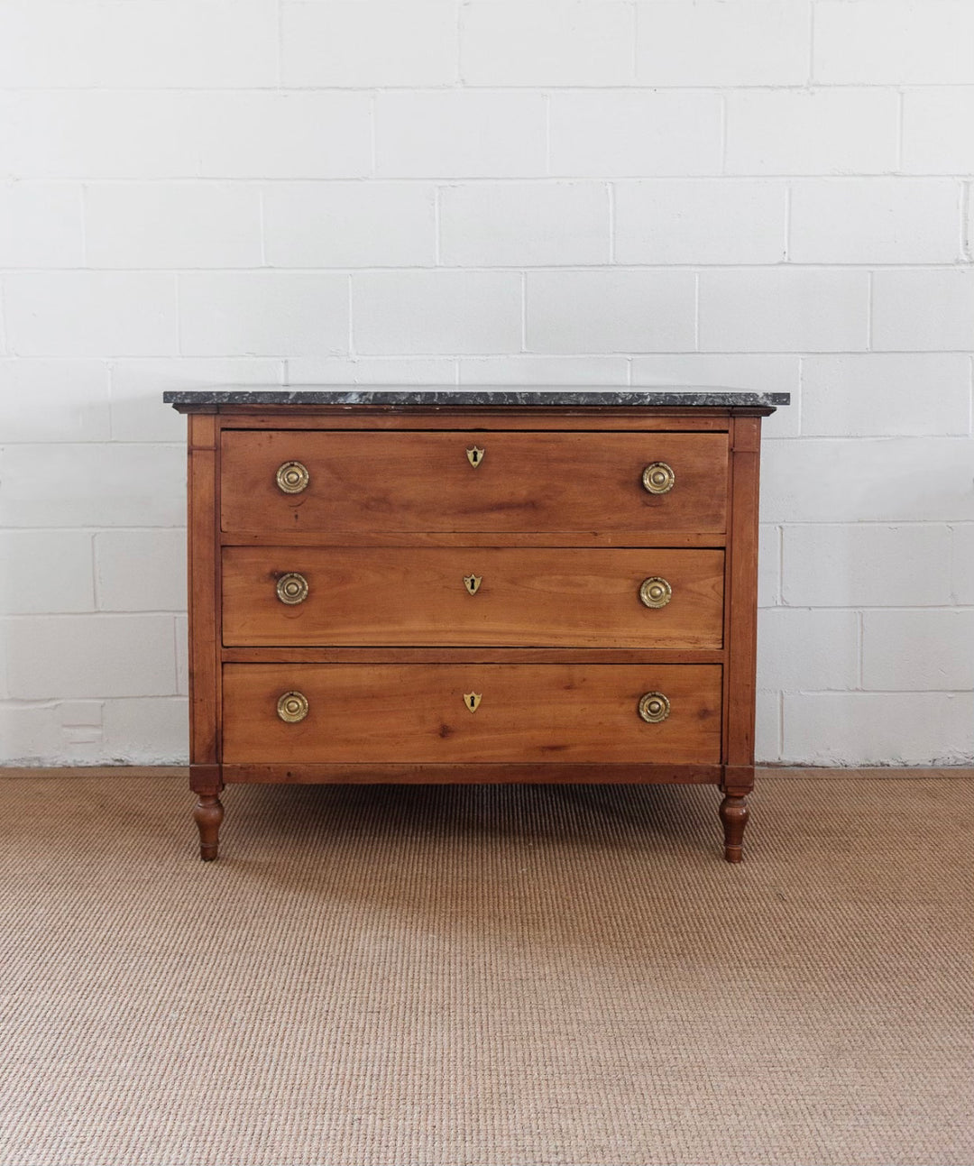19th century French Louis XVI walnut commode