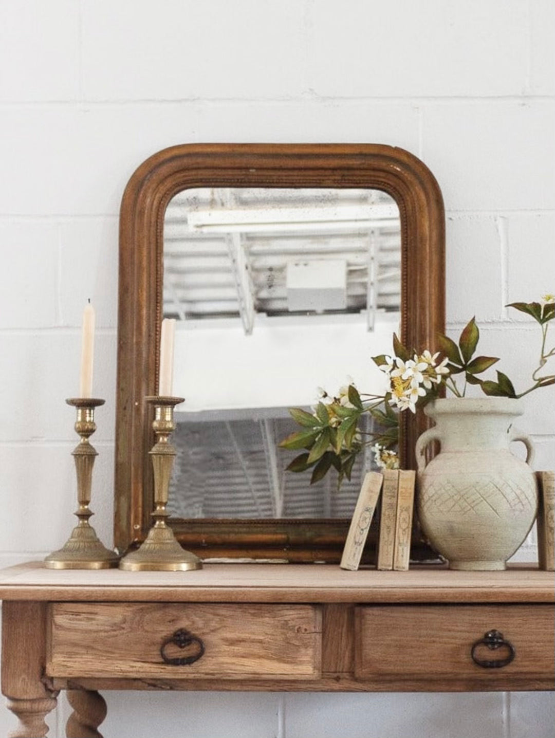 turn of the century French gilt louis philippe mirror