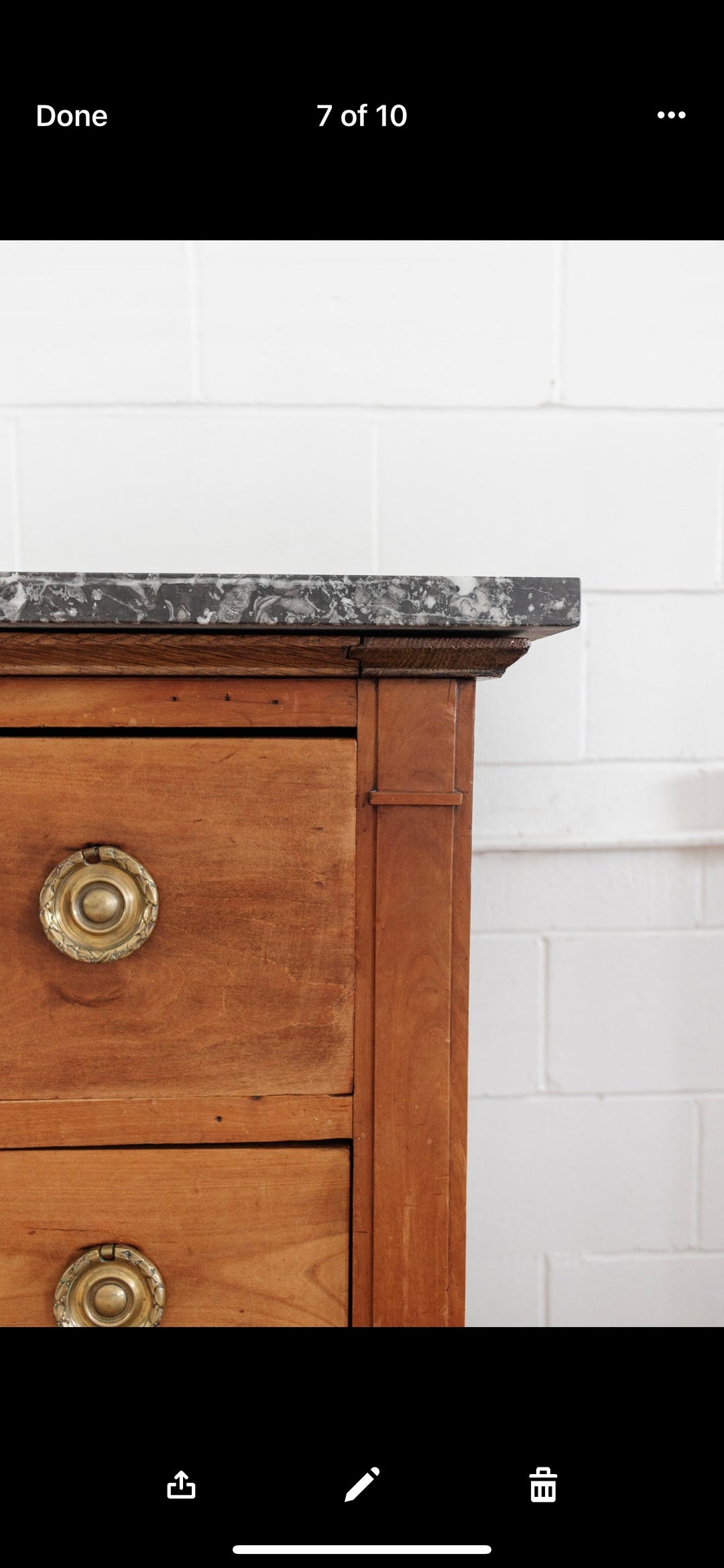 19th century French Louis XVI walnut commode