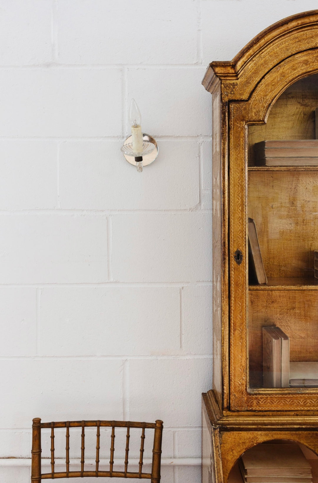 pair of 1940s Italian Murano Venetian sconces