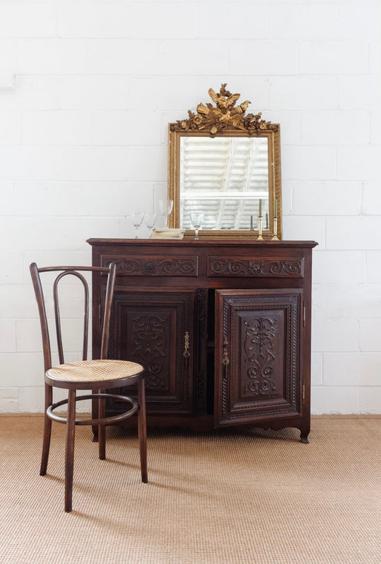 early 20th century French oak renaissance buffet