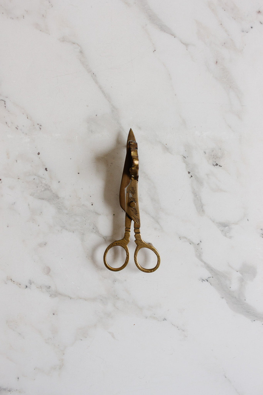 rare 18th century french cast brass snuffer with tray