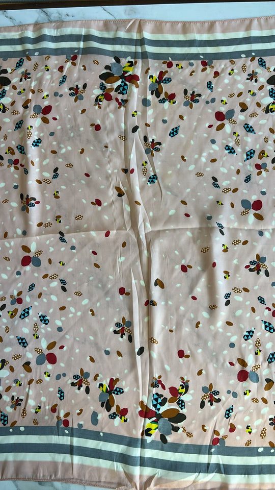 Vintage french silk scarves, set of 4