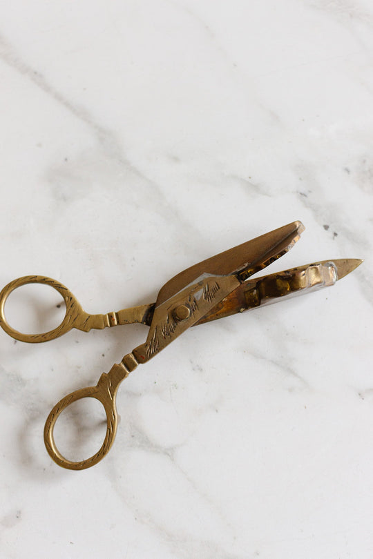 rare 18th century french cast brass snuffer with tray