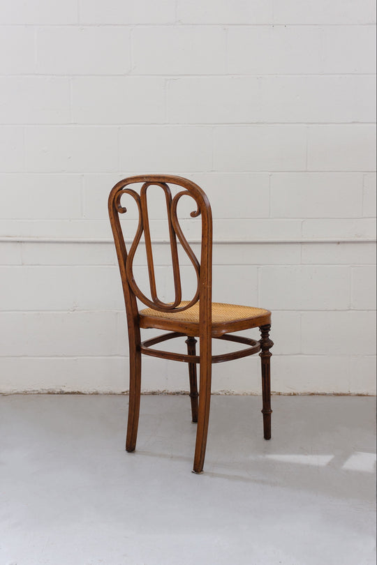 pair of rare antique bentwood chairs by J&J Kohn