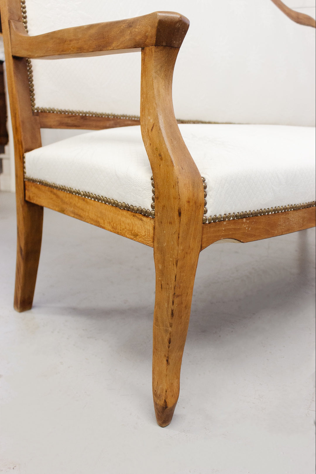 19th century french walnut louis philippe settee