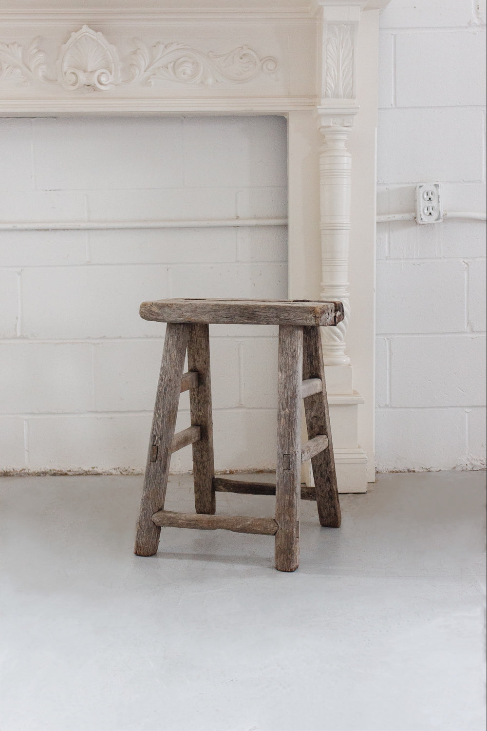 vintage french farmhouse stool