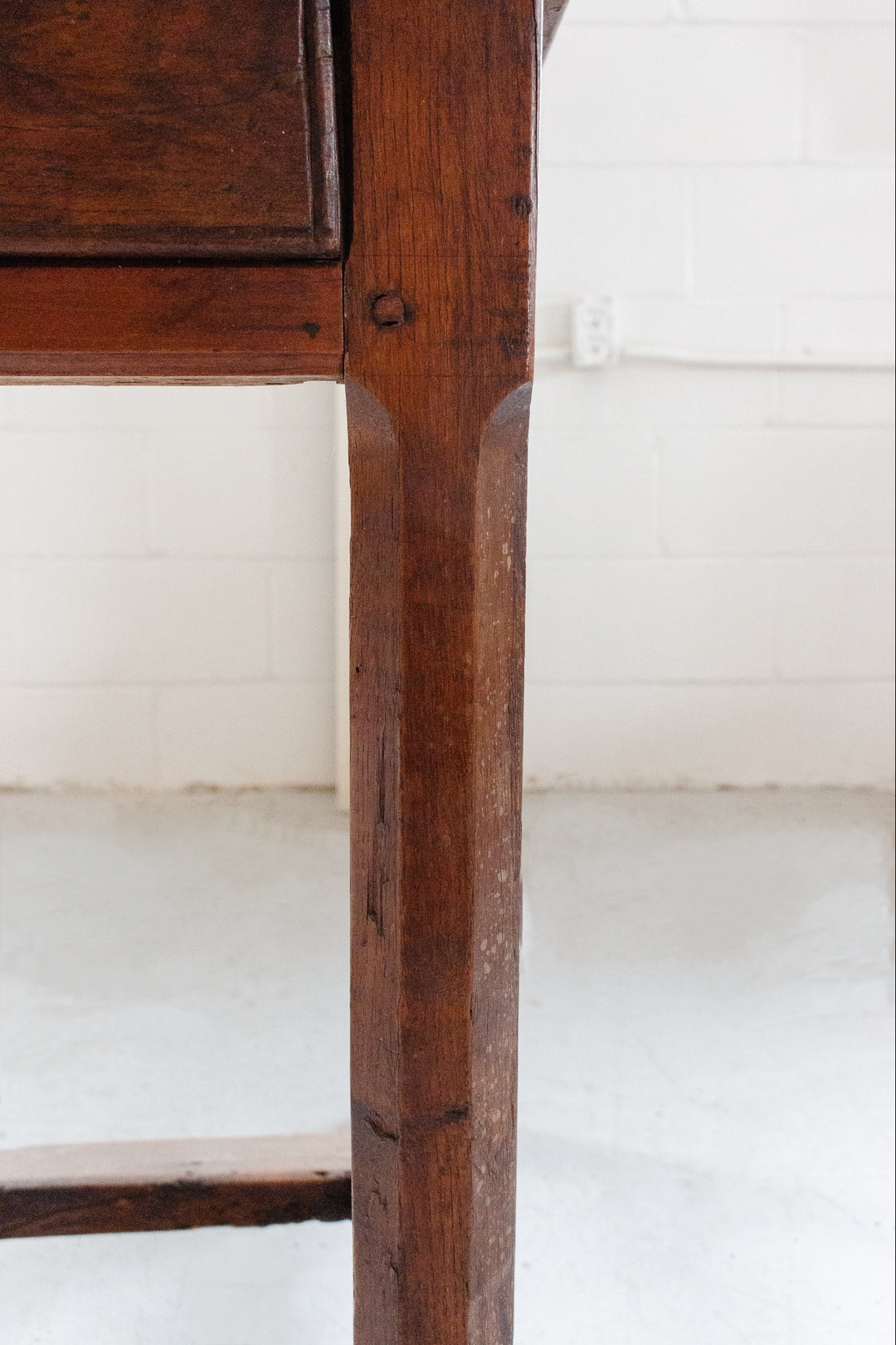 19th century French kitchen work table with drawers