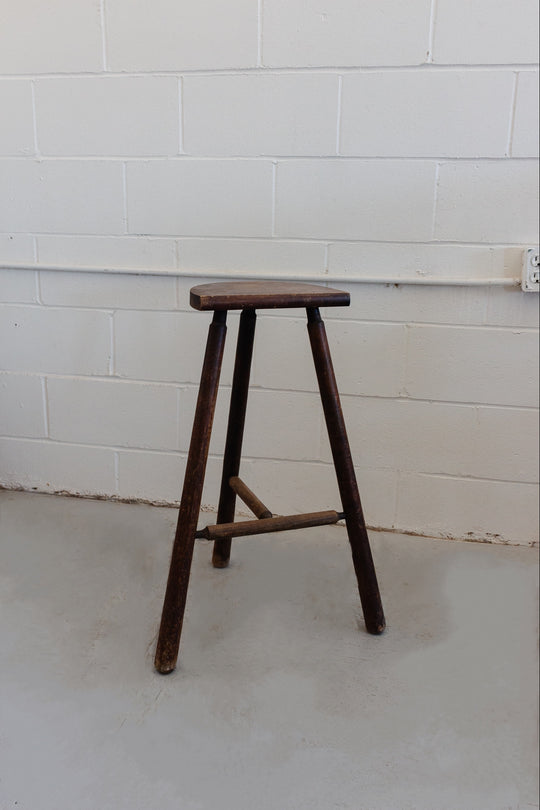 midcentury French brutalist bar stool