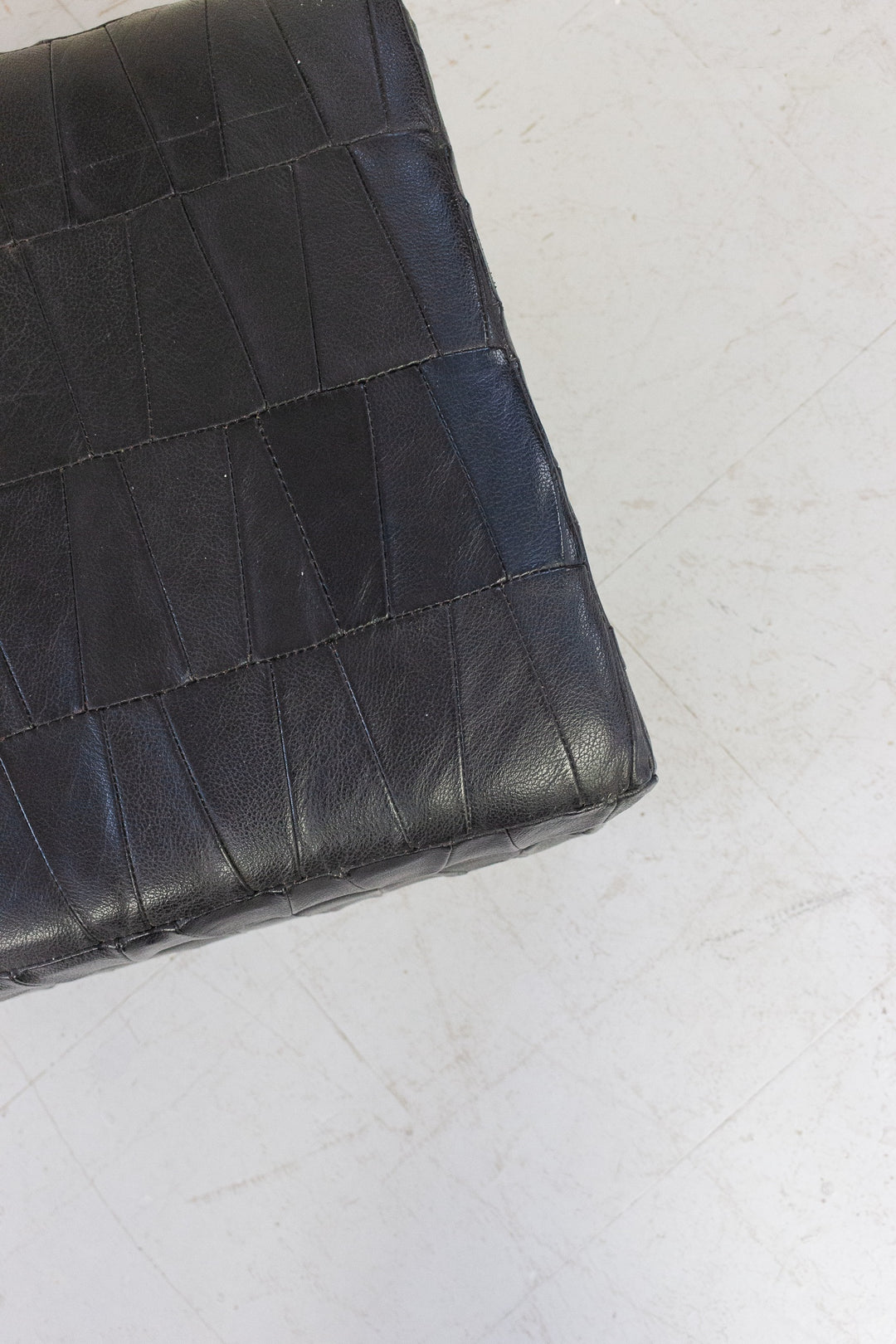 1970s patchwork leather storage ottoman by de Sede