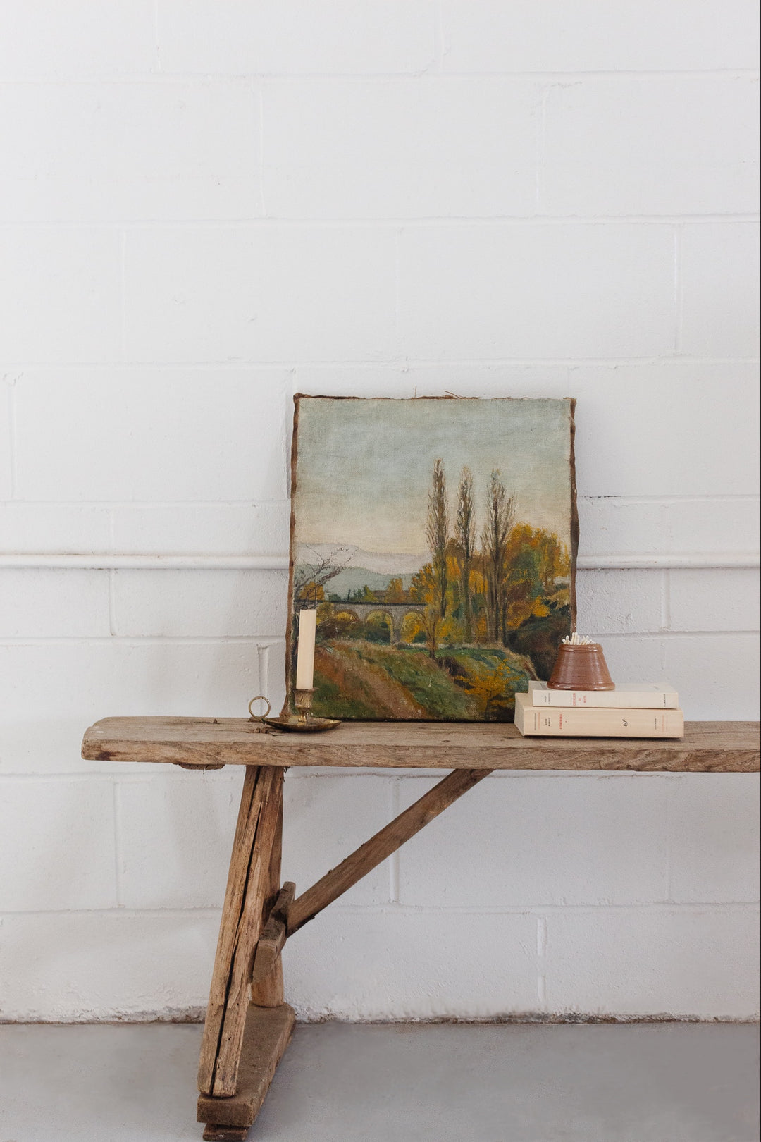 antique French farmhouse bench