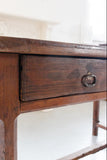 19th century French kitchen work table with drawers