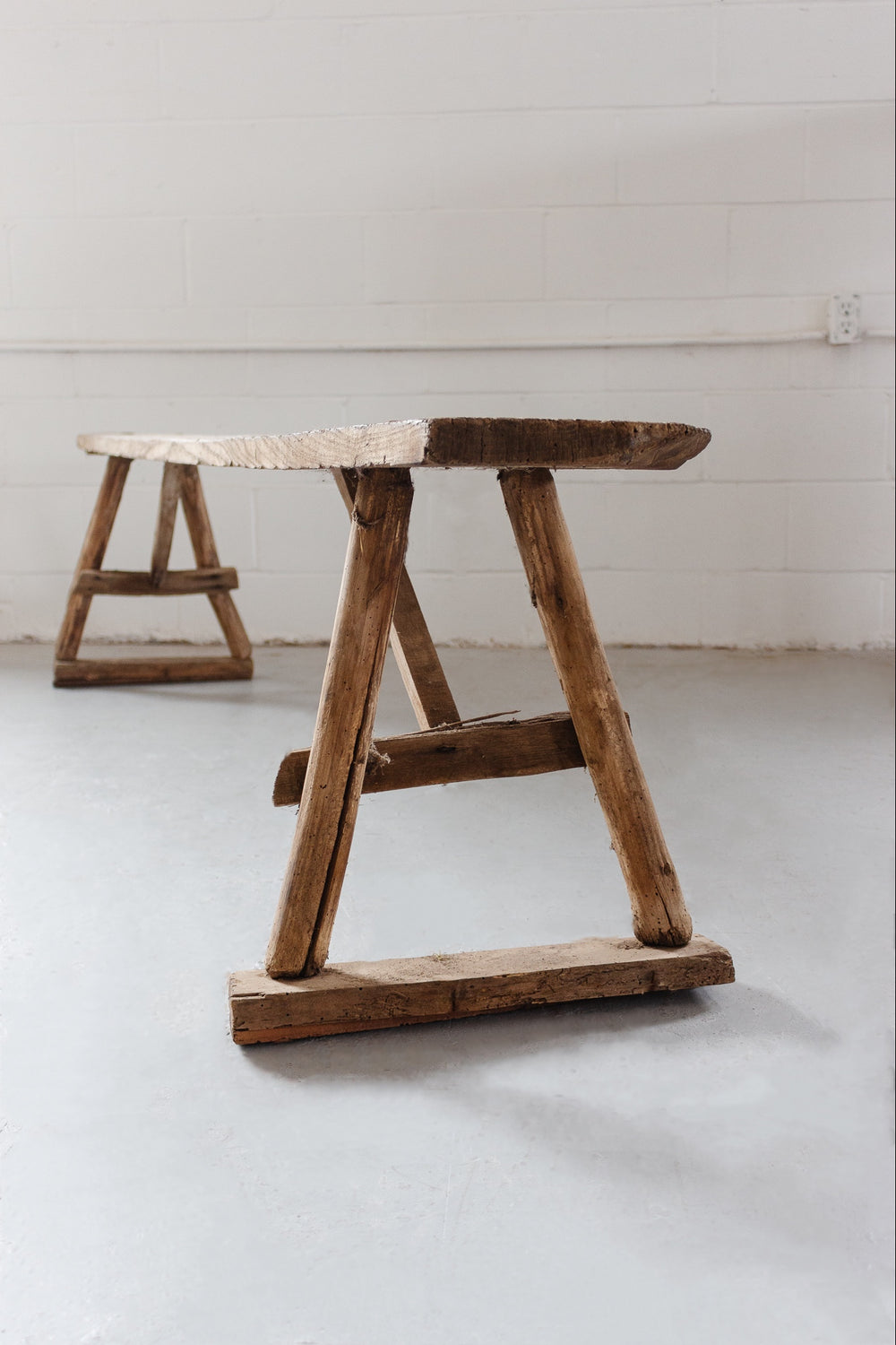 antique French farmhouse bench
