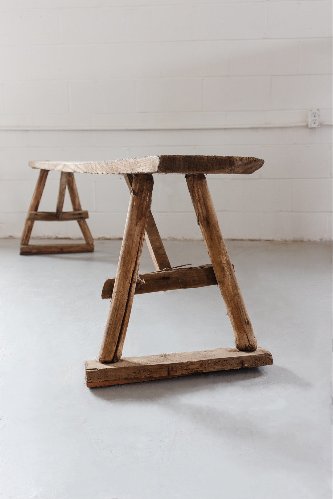 antique French farmhouse bench
