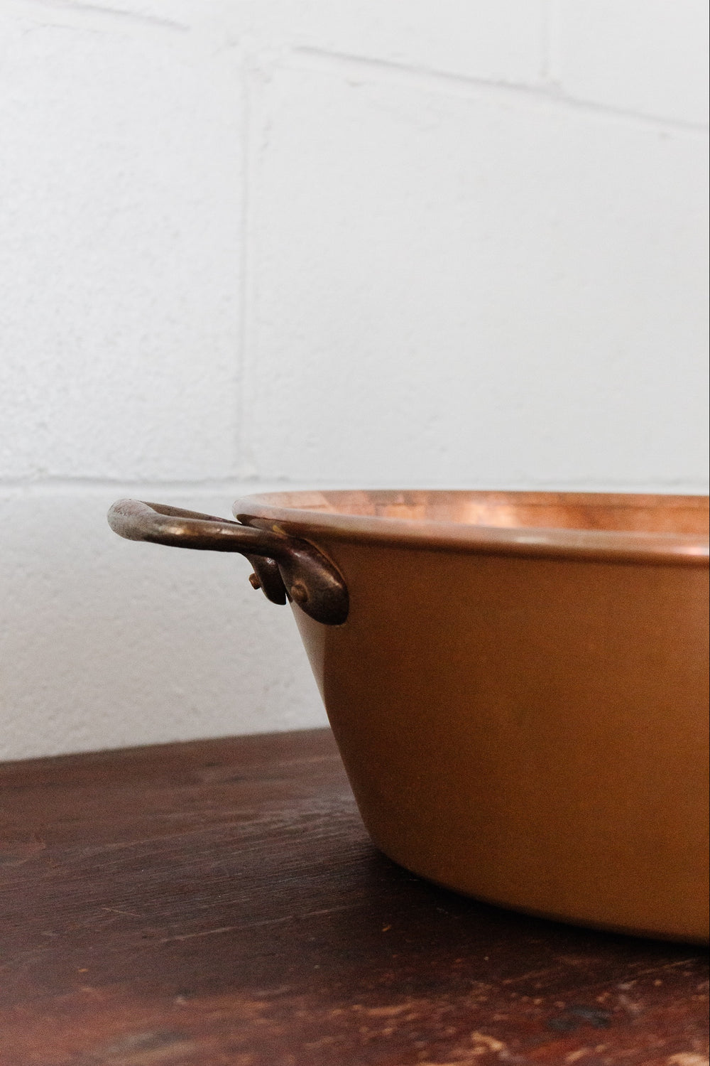 vintage french copper jam pot