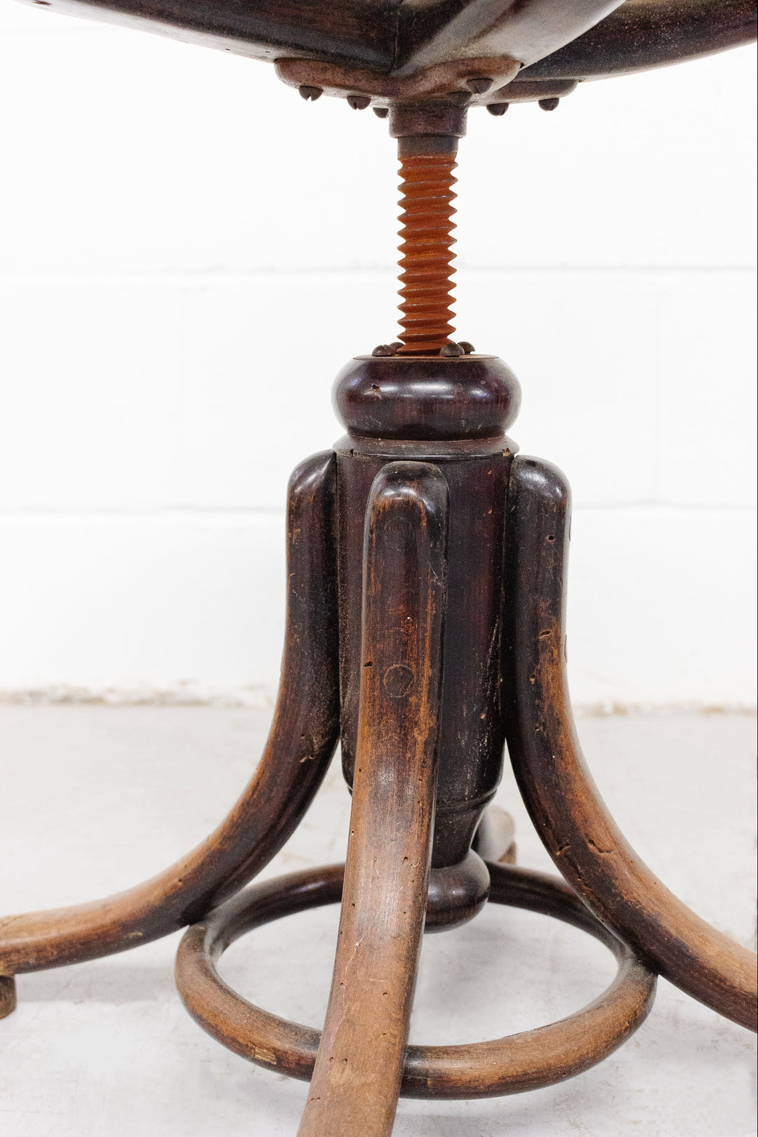 antique Fischel piano stool
