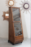 vintage glass front multidrawer cabinet
